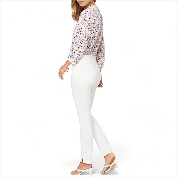 NYDJ Optic White Pull On Skinny Jeans Stretch Jeggings Lift Tuck Ankle NWT NEW 0 - Picture 2 of 6